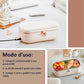Scaldavivande Elettrico Portatile 1L/45W Beige, Lunch Box