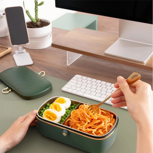 Scaldavivande Elettrico Portatile 1L/45W Verde, Lunch Box